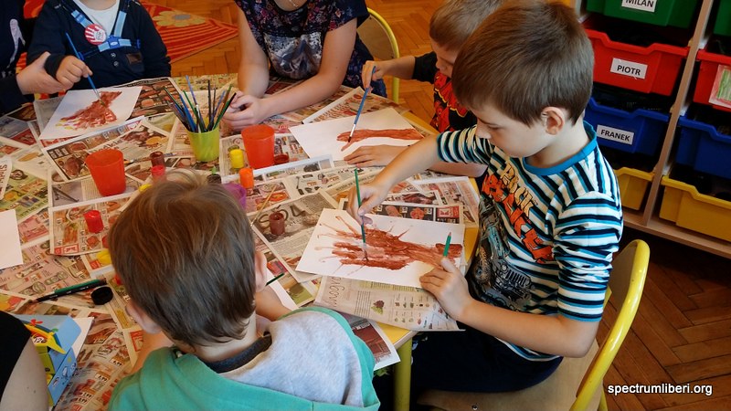 Dzieci uczestniczące w zajęciach wspierających rozwój